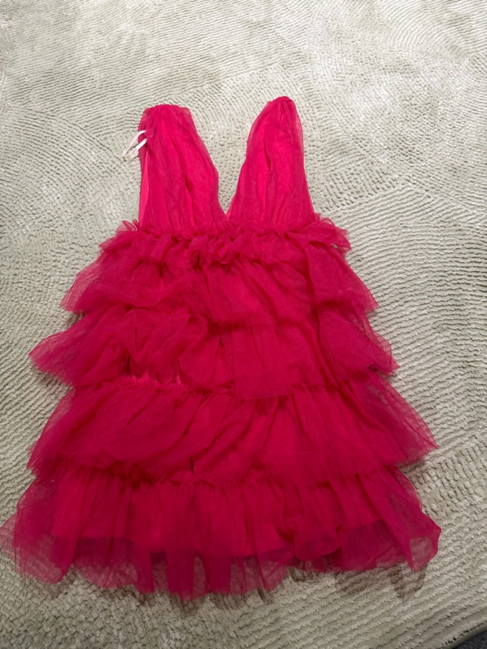 Forever 21 Hot Pink Tiered Tulle Dress